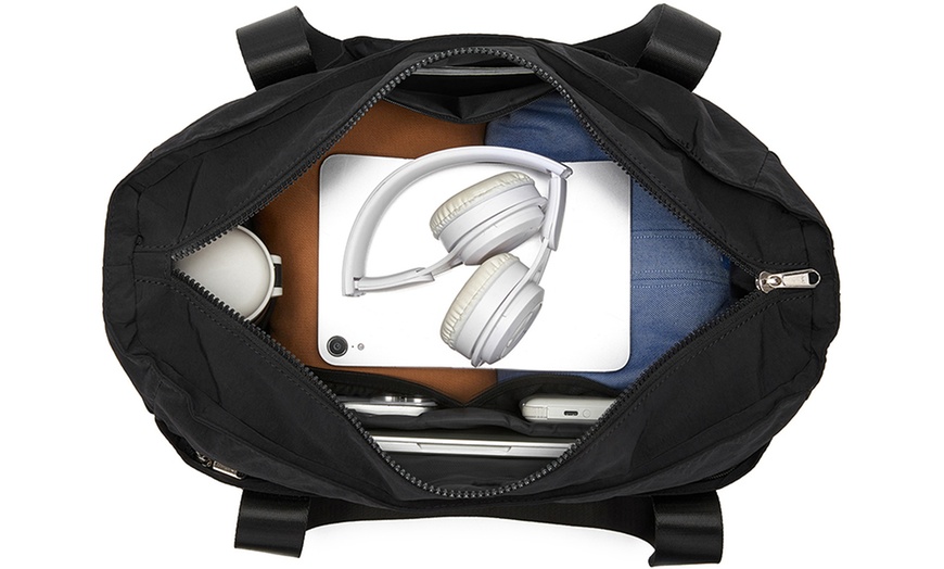 Image 4: Travel-Smart Laptop Tote with 15.6” Protection and 3-Way Carry Design