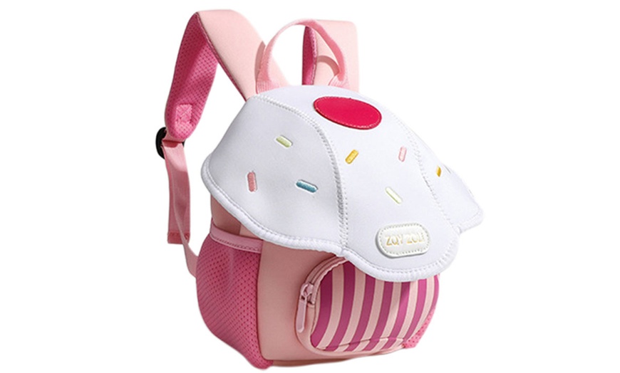 Image 13: Mushroom Design Kids' Backpack with Adjustable Straps