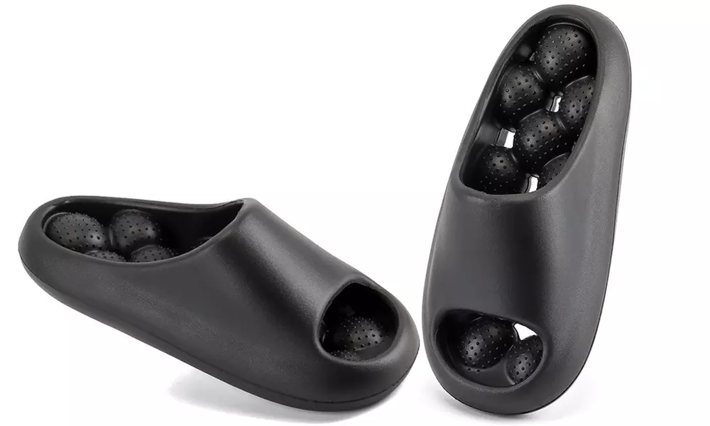 Non-Slip Bubble Slides Massage Pillow Slippers Soft Stress Relief Clouds Slipper