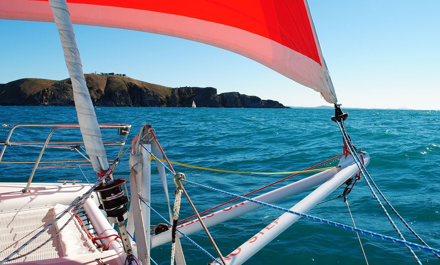 Image 1: Four-Hour Catamaran Cruise with Lunch for Up to 20 People