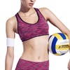 Image 6: 1-3 Pack Women Racerback Sports Bras Space Dye Seamless Stretchy Removable Pads