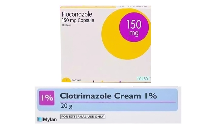 Image 2: Thrush Treatment Combo: Fluconazole Oral Capsule or Clotrimazole Cream