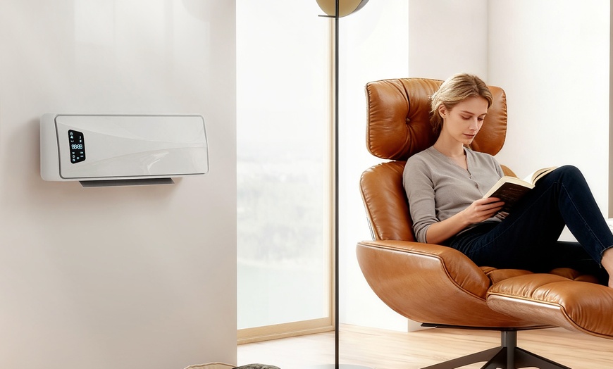 Image 1: HOMCOM 2000W Wall-Mounted Electric Heater