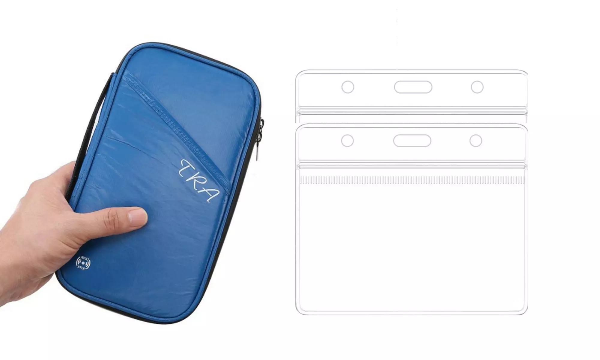 Family Passport Holder Wallet with RFID Blocking with BONUS