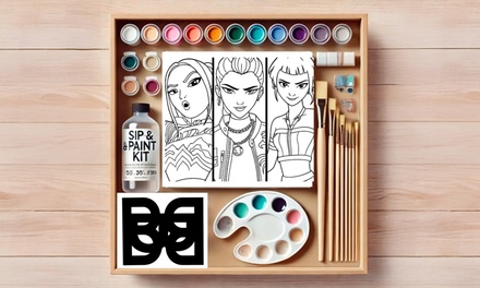 Sip & Paint Kit To Go - Bodega Beauty Bar - Houston