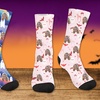 Image 7: Personalisierbare Socken mit eigenem Foto im Halloween-Design