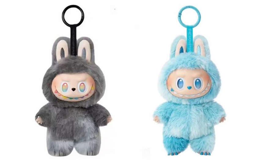 Image 14: Porte-clés peluche inspirée de l'univers Labubu
