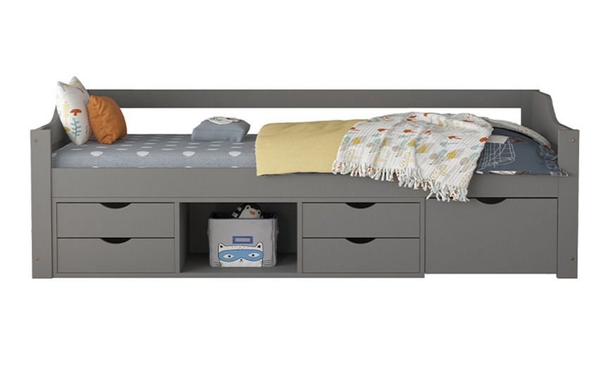 Image 2: Letto per bambini con cassetti e materasso Home Deluxe