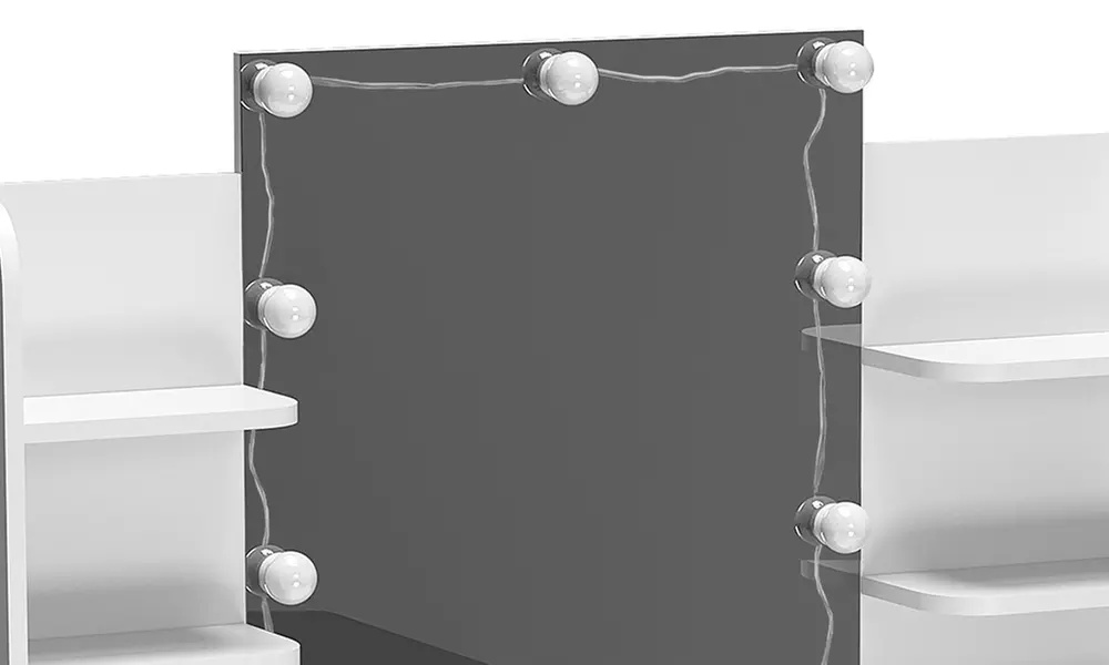 Home Deluxe Schminktisch „KYLIE“ mit Spiegel und LED-Beleuchtung