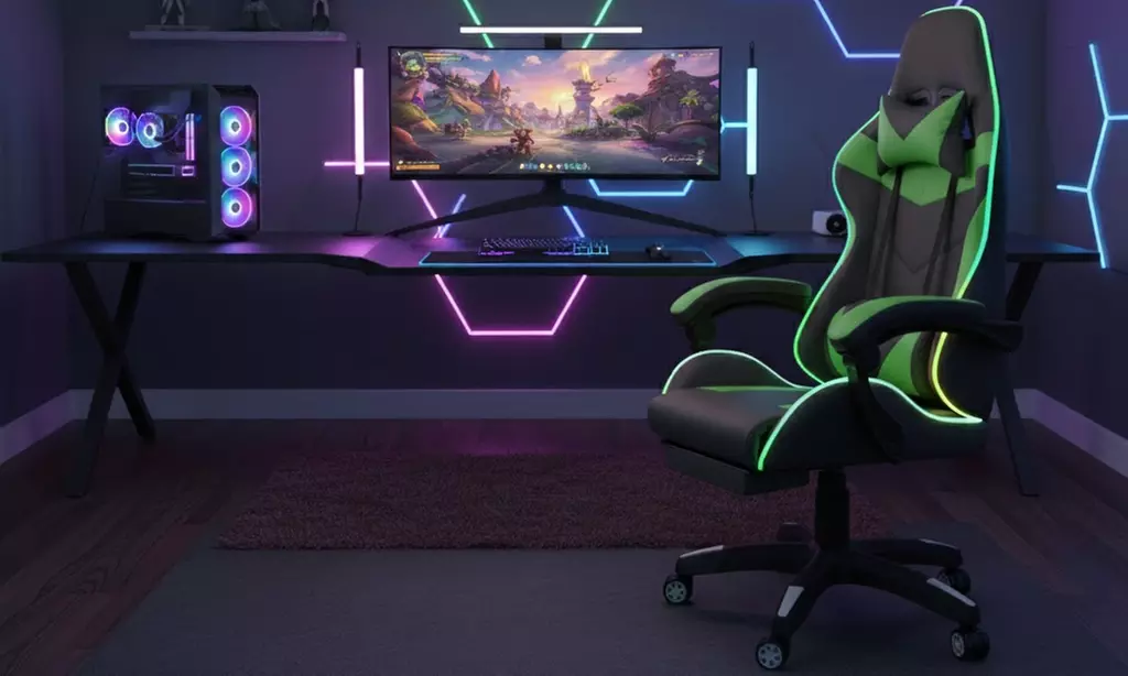 Sedia da gaming con LED RGB