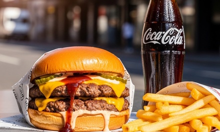 1 Rocket Classic Burger 1 Fries 1 600ml Soft Drink for 1 person - Elizabeth St - Rocket Burgers And Fries