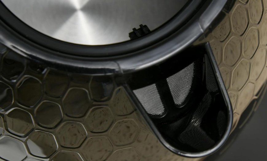 Image 3: HomCom Kettle and Toaster Set, 1.7L Kettle and Stylish 4-Slice Toaster