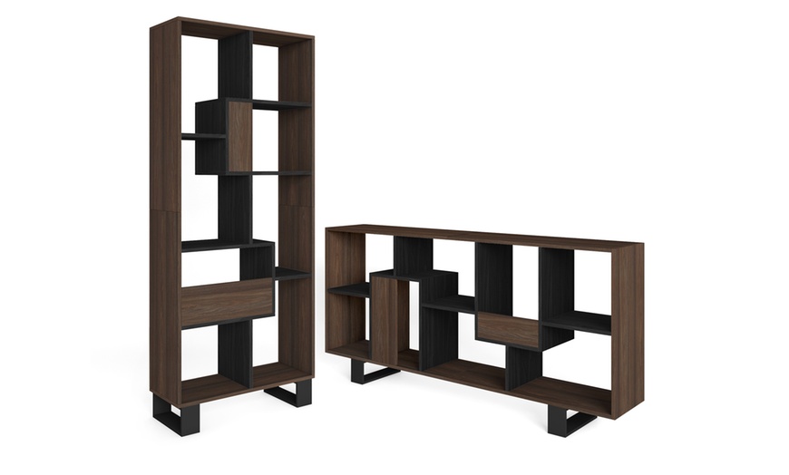 Image 50: Speels vormgegeven boekenkast