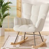 Image 2: Living And Home Tufted Rocking Chair in Assorted Colours