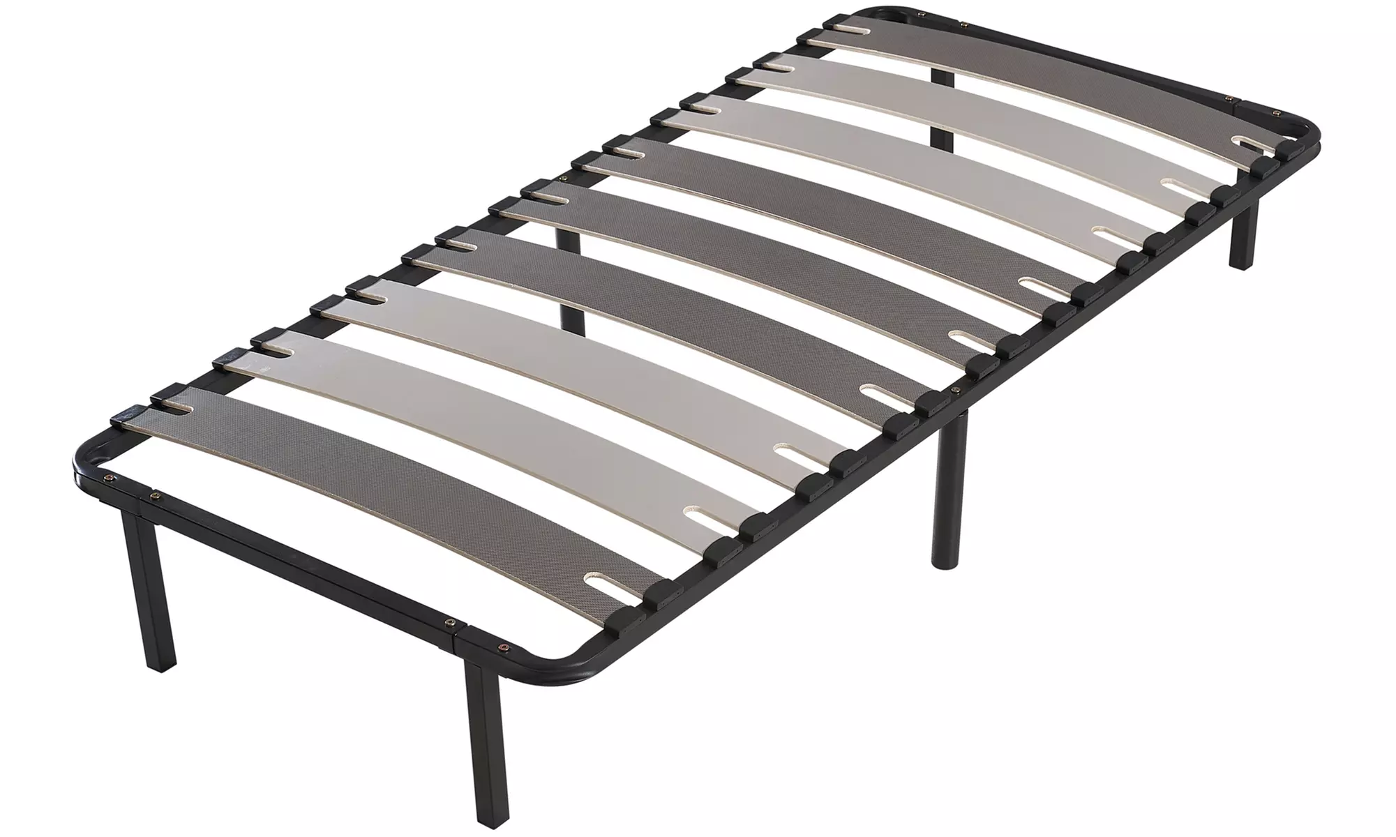 Sommier orthopédique à larges lattes, pieds inclus