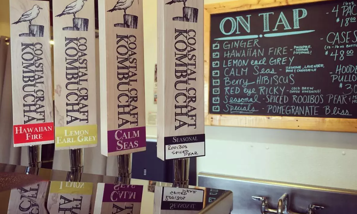 Organic and Raw Coastal Craft Kombucha Growlers at Coastal Craft Kombucha - Primary Image