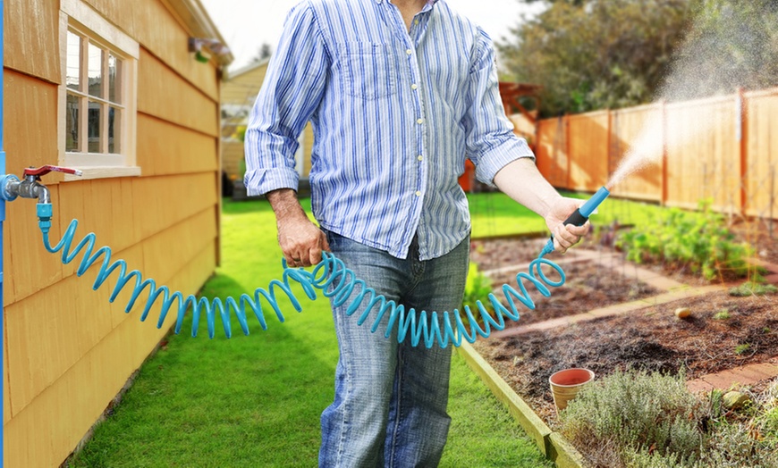 Image 1: Spiral Garden Hose