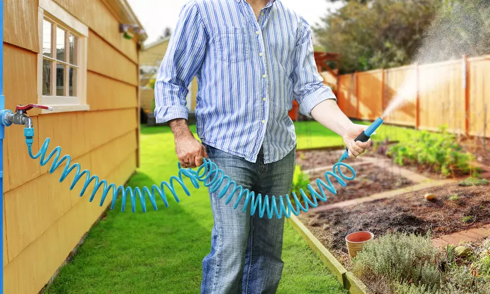 Tuyau en spirale 10m avec buse - Primary Image