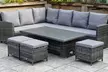 Canada Outdoor Corner Sofa Dining Set with Lift-Up Table - Image 2