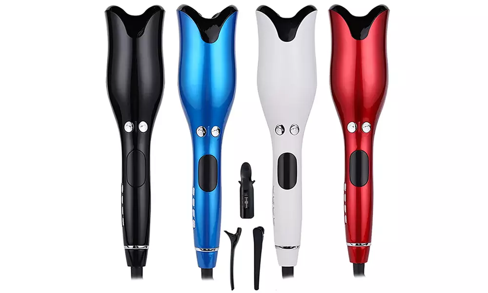 Boucleur rotatif automatique en forme de rose avec 4 modes de température, coloris aléatoire - Primary Image