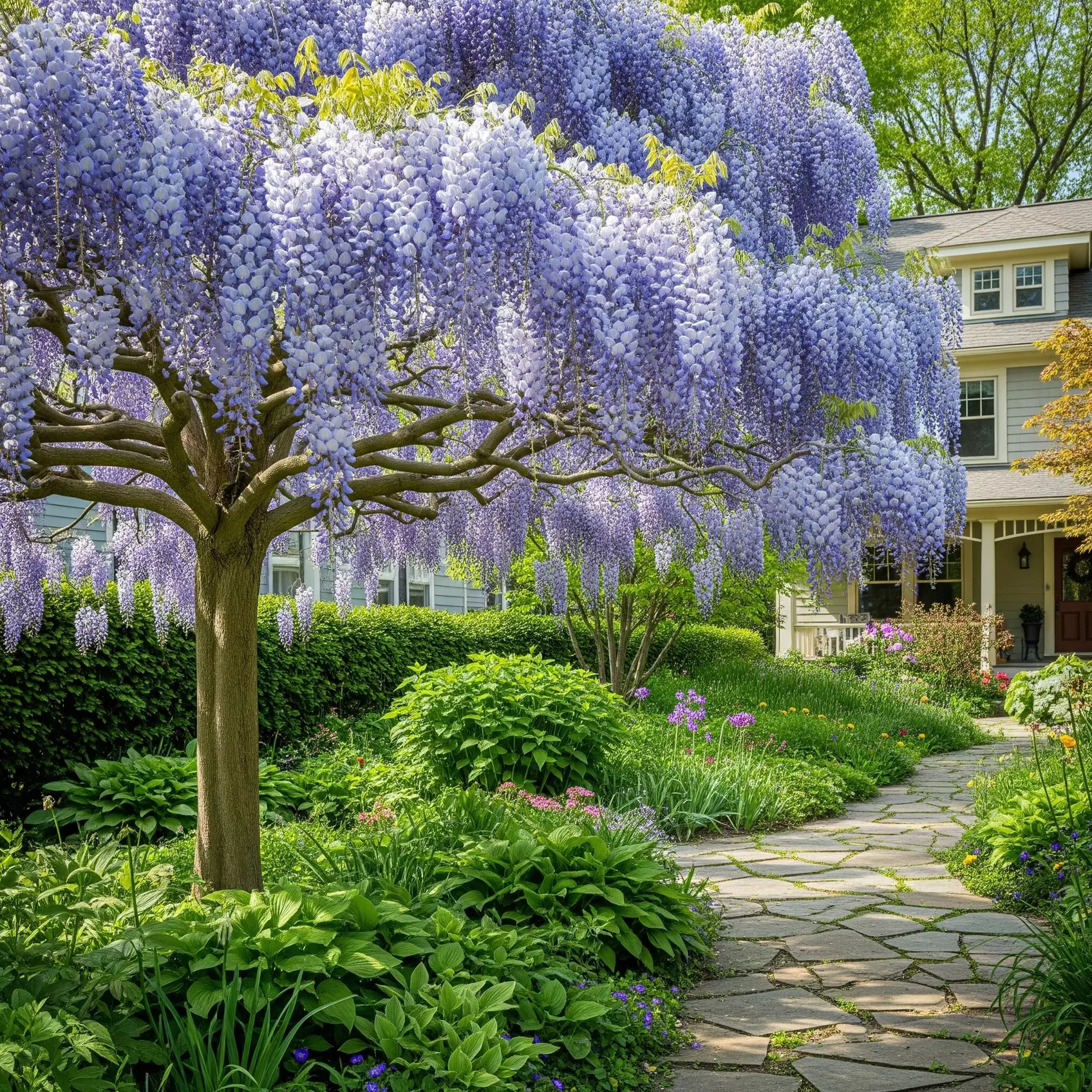 Blue Chinese Wisteria Trees in Quart, 1 Gallon, and 3 Gallon Sizes with Free Shipping (Up to 15% Off)