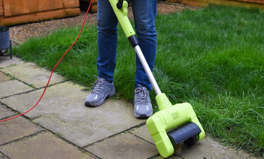 Image 7: Two-in-One Electric Patio / Paving Multi Cleaning Brush
