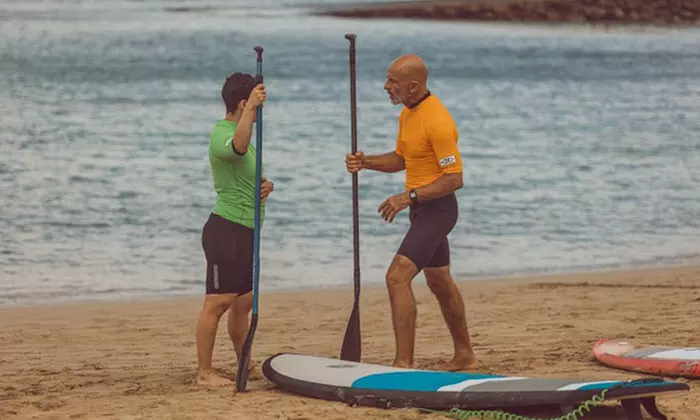 Clase de paddlesurf de 90 minutos para 1 o 2 personas