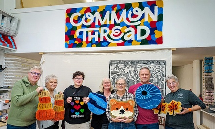 3 Hour Rug Tufting Class for One Person (18x18'') - Common Thread Tufting Studio