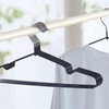 Image 2: Rubber Coated Metal Hangers - Non-Slip, Space Saving, Heavy Duty