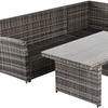 Image 10: Outsunny Rattan-Effect Five-Seater Sofa Set