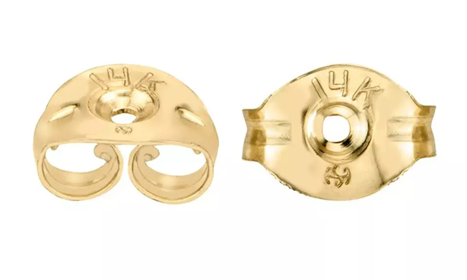 1 or 2 Pack - 14K Solid Gold Replacement Butterfly Earring Backs by Moricci - Primary Image