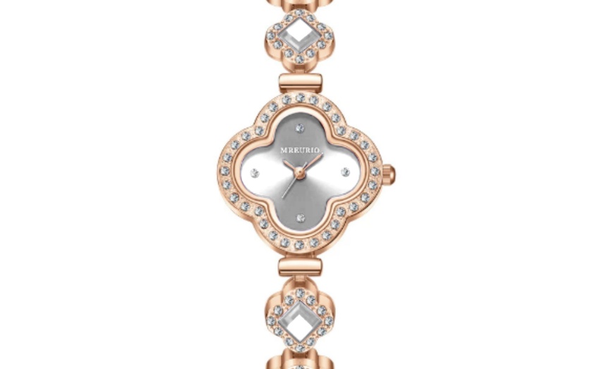 Image 10: Four-leaf Clover Bracelet Quartz Watch