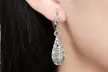 18K Gold Plated Filigree Teardrop Leverback Drop Dangle Earrings - Second Medium