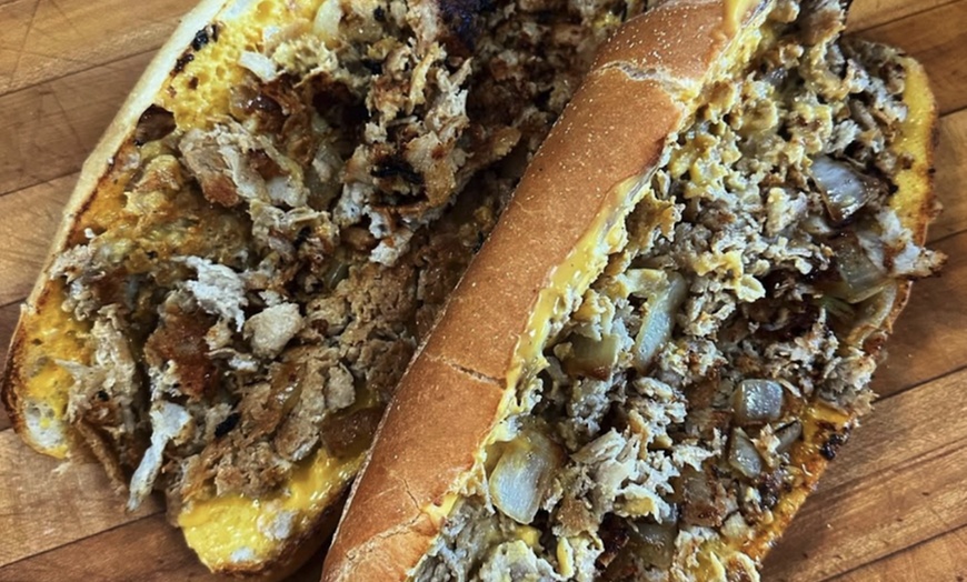 Image 15: Traditional Cheesesteaks with a Large Fry, Drinks & a Medium Ice Cream