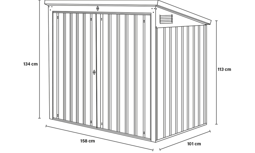 Image 6: Rangement pour poubelle métallique Home Deluxe 