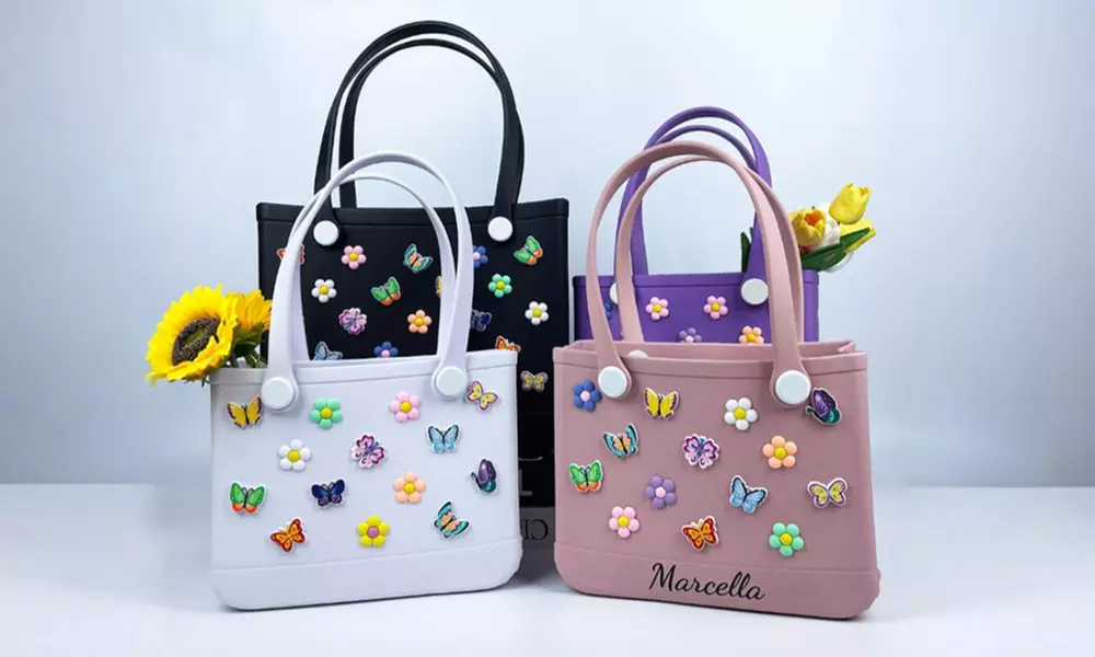 Get Mom beach-ready with these trendy, Waterproof Custom Beach Bags