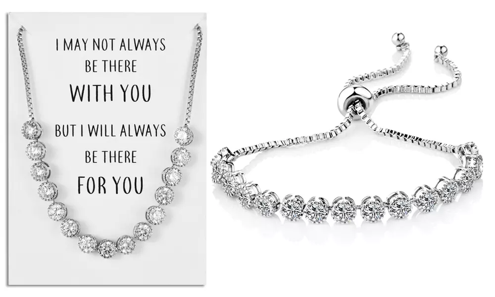 1 ou 2 bracelets amitié tennis de la marque Philip Jones avec carte à message - Primary Image