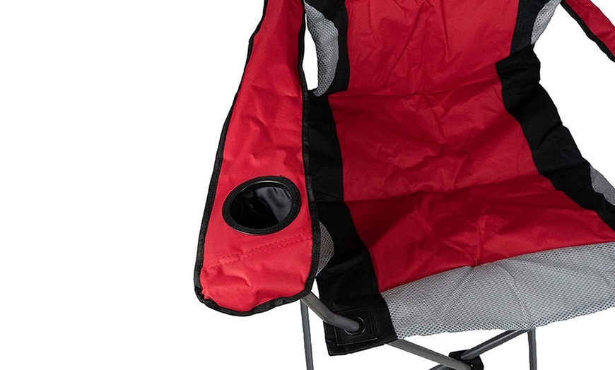 Image 19: Folding Camping Chairs Padded with Cup Holder