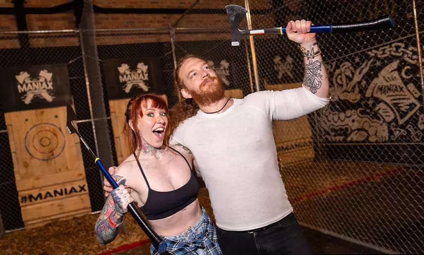 Image 5: Maniax Axe Throwing +  1 Drink - All Locations