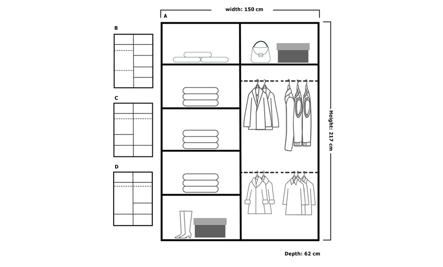 Image 14: Chelsea Sliding Mirror Wardrobe