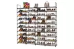10-Tier Shoe Rack 80-Pair Storage Organizer for Entryway Closet Livingroon Black - Second Medium