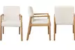 Lot de 2 fauteuils de table en frêne naturel et tissu Doosense, coloris du tissu au choix, livraison offerte - Image 6