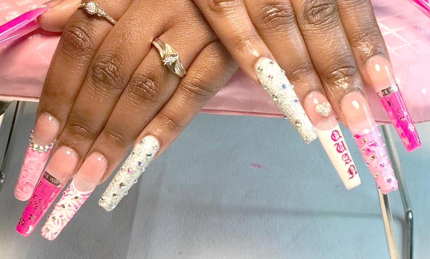 Image 16: Custom Freestyle Nail Sets in Short, Medium, or Long Lengths 
