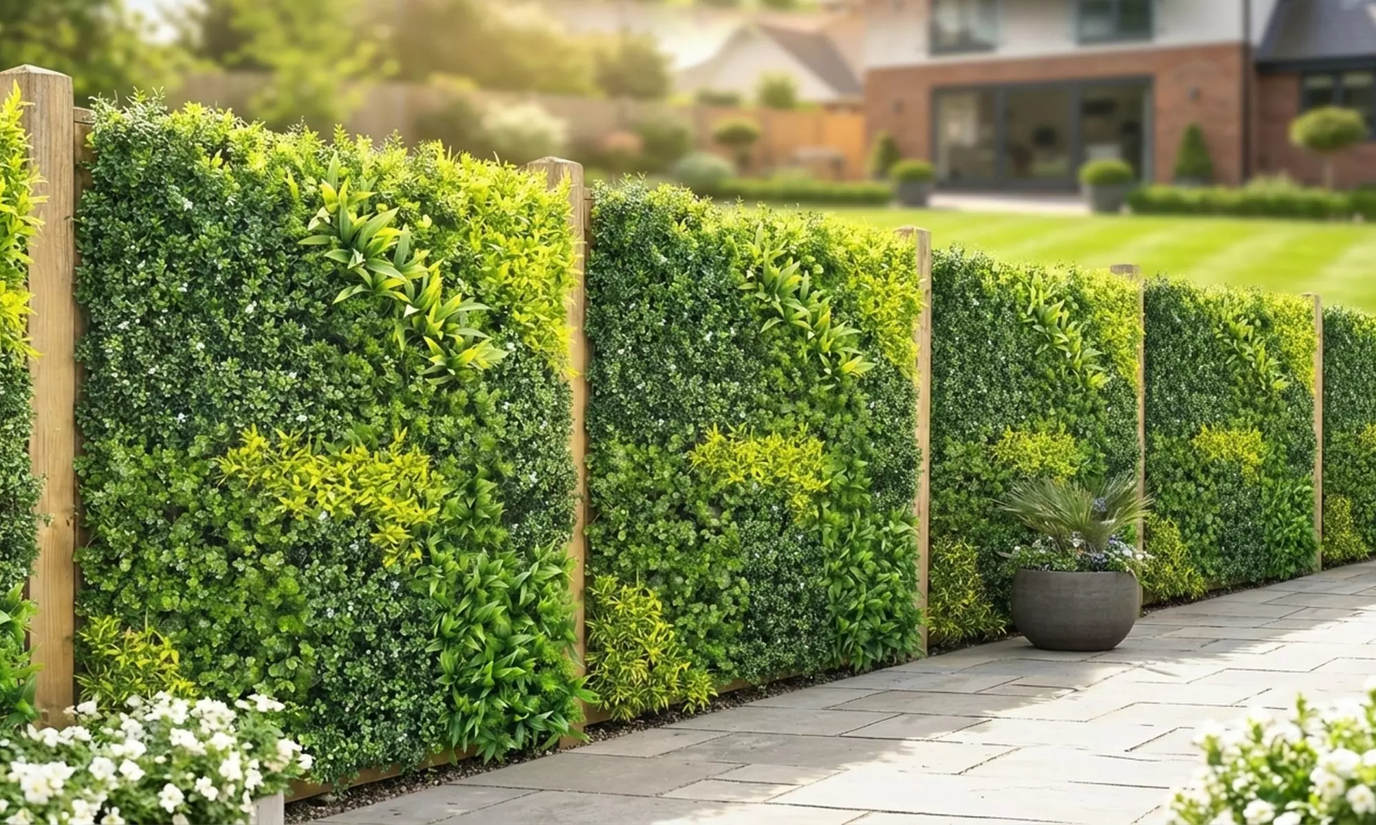 Outsunny Artificial Plant Wall Panel