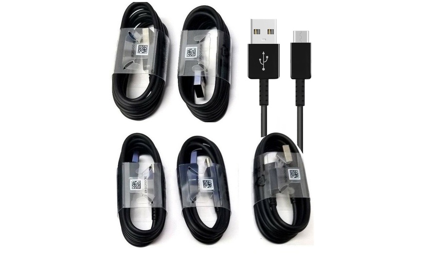 Image 2: Samsung USB Type C Cables Fast Dual Car Wall Charger for Galaxy S8 S9 S10 Note 9