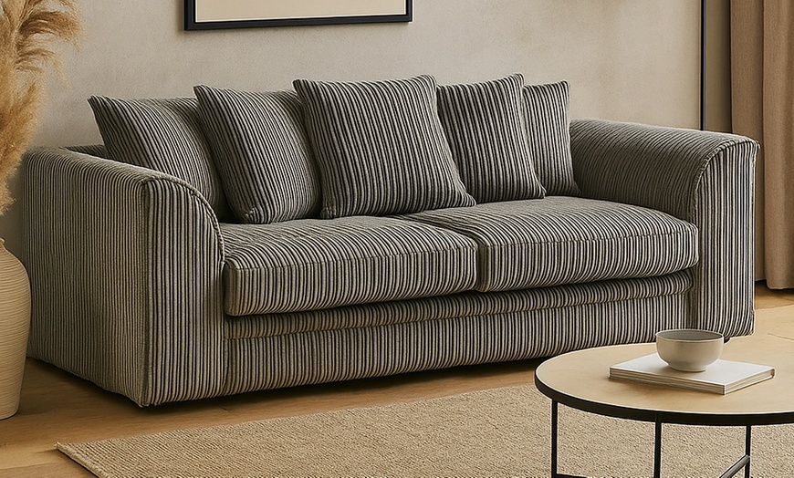 Image 4: Chicago 2 or 3 seater Jumbo Cord Sofas
