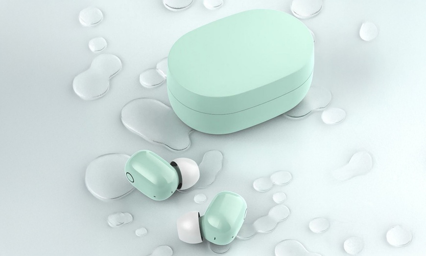 Image 9: Macaron Colored Waterproof Wireless Bluetooth Earbuds