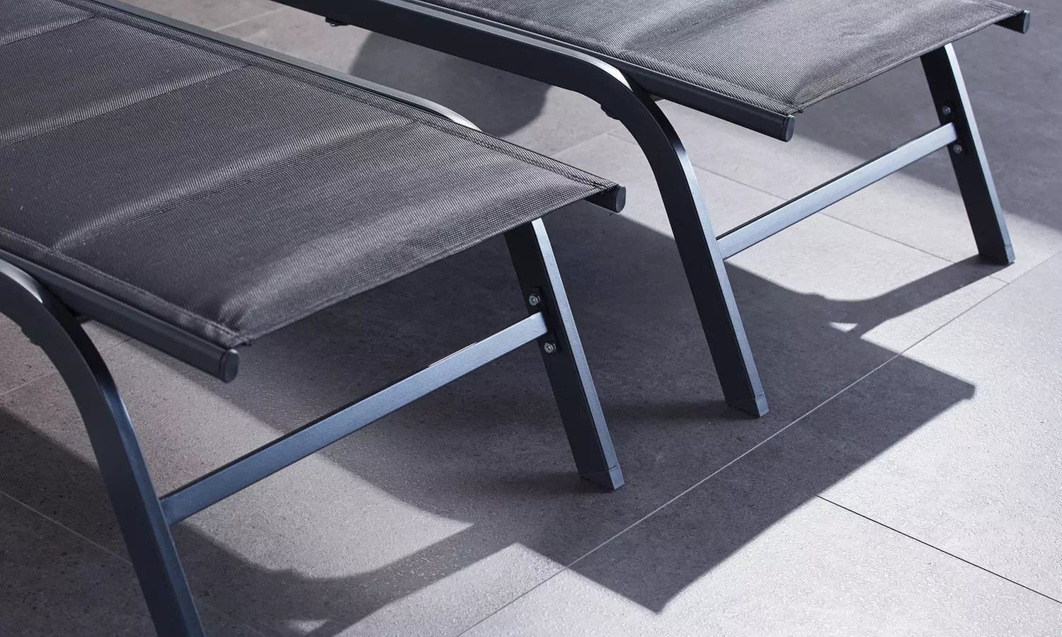 Lot de 2 transats en aluminium AUCKLAND, Kokoon