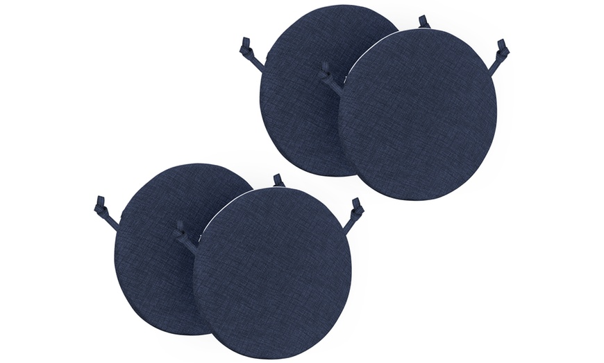 Image 9: Set di 4 cuscini sedia sfoderabili