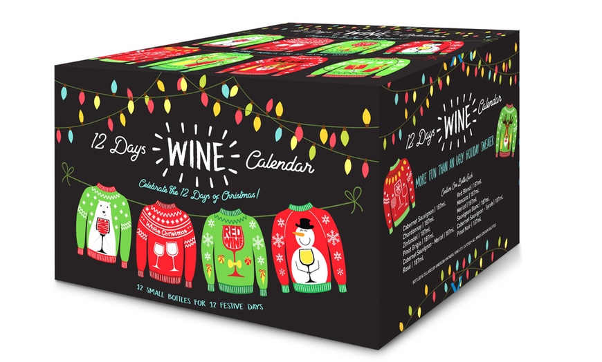 Image 3: The Ultimate Holiday Wine Advent Calendar: 12 or 24 Mini Bottles